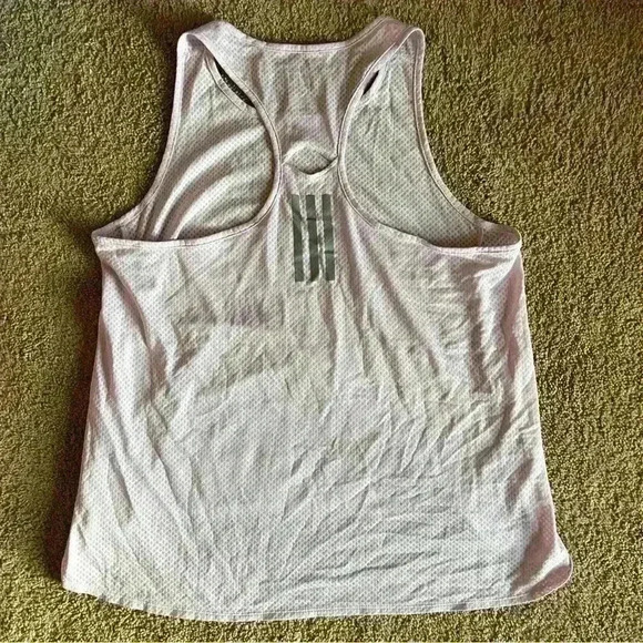 Adidas Tank Top Womens large Running Climalite Relaxed Fit purple Workout Gym - Picture 4 of 4